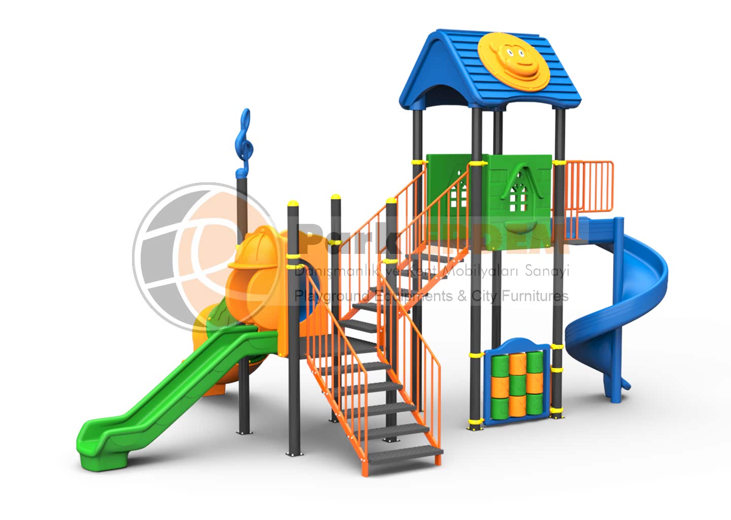 ÇOCUK OYUN PARKI - EV SERİSİ ÇİFT KULE OYUN GRUBU
