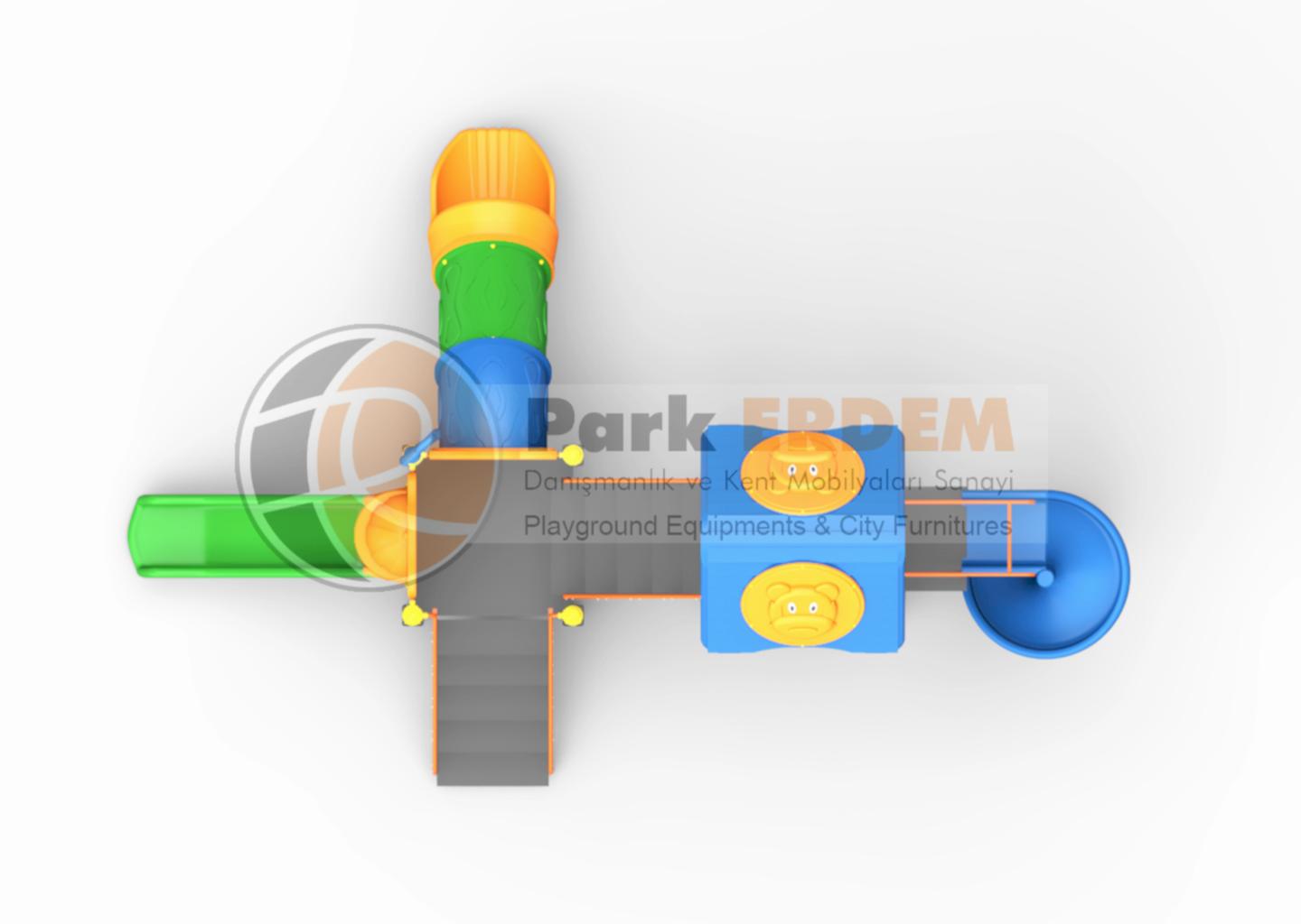 ÇOCUK OYUN PARKI - EV SERİSİ ÇİFT KULE OYUN GRUBU