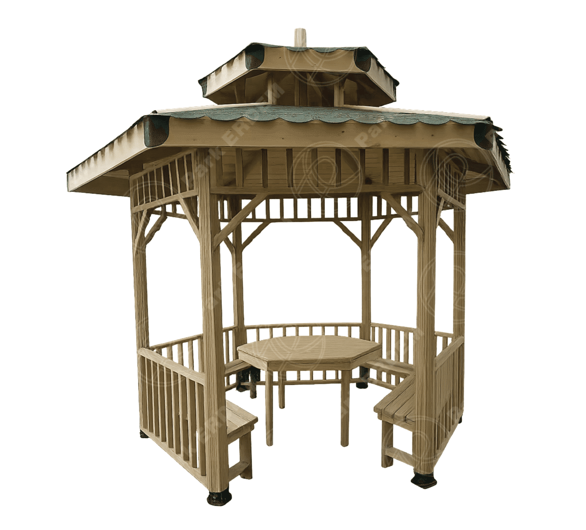 Kampanya - 13 3 METRE ÇAPINDA ALTIGEN MASALI KAMERİYE - AHŞAP ÇARDAK KAMELYA