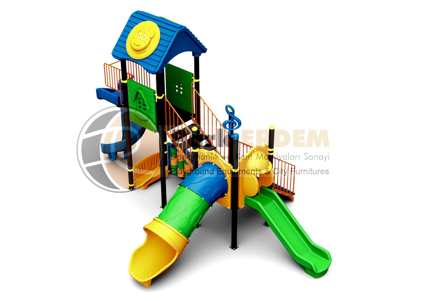 ÇOCUK OYUN PARKI - EV SERİSİ ÇİFT KULE OYUN GRUBU